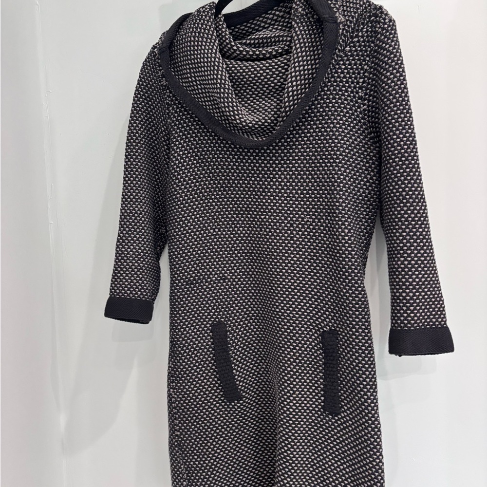 Plenty by Tracy Reese sweater dress women’s tunic large Black and White